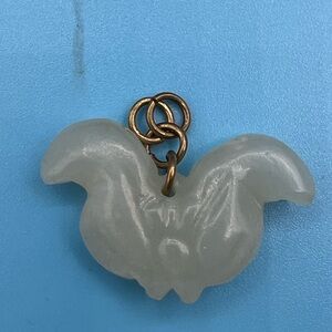 Jadeite Pendant with Gold Accents